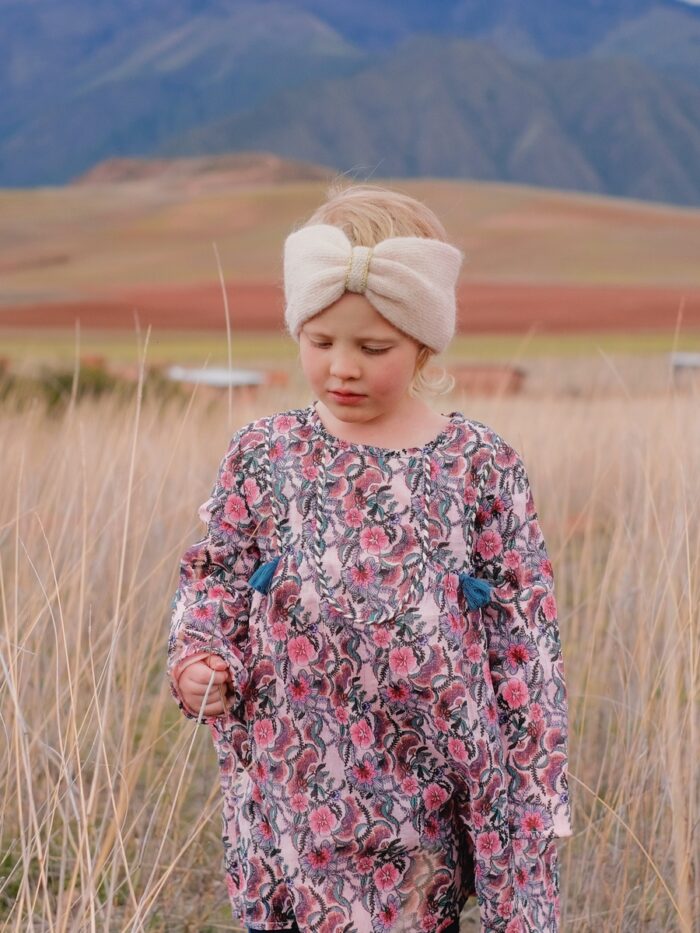 ROULOTTA BLUSH FLOWERS DRESS - Image 1