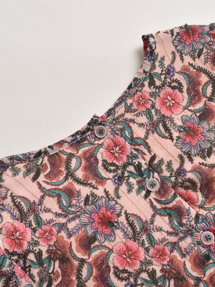 ROULOTTA BLUSH FLOWERS DRESS - Image 5