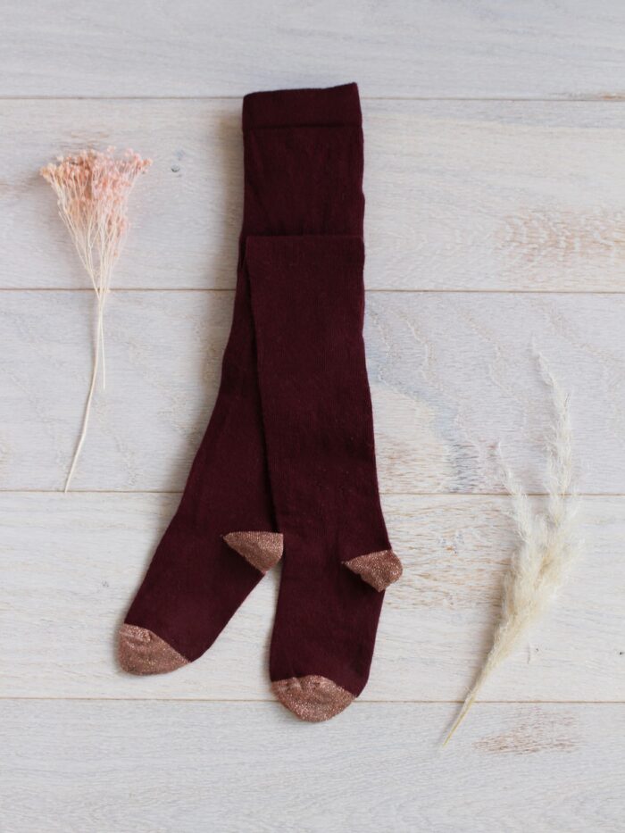 TIGHTS LUCIA BURGANDY - Image 1