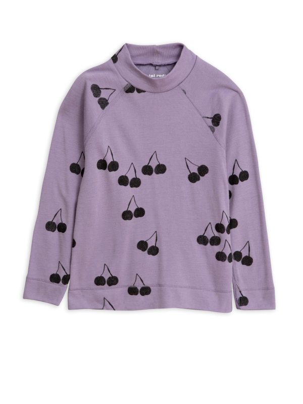 CHERRY WOOL LS TEE PURPLE