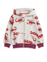 SCORPIO AOP ZIP HOODIE GREY