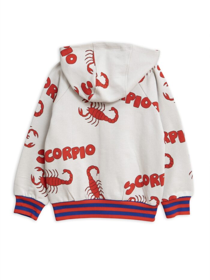 SCORPIO AOP ZIP HOODIE GREY - Image 2