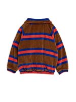 VELOUR STRIPE JACKET BROWN - Image 2