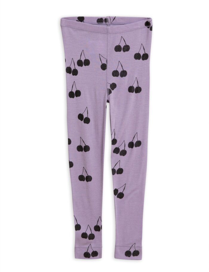 CHERRY WOOL LEGGINGS PURPLE - Image 1
