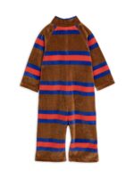 VELOUR STRIPE ONESIE BRWON - Image 2