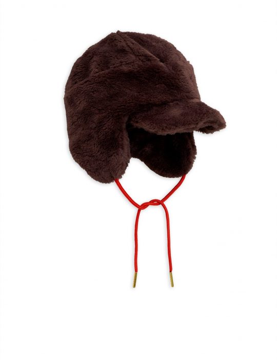 FAUX FUR CAP BROWN