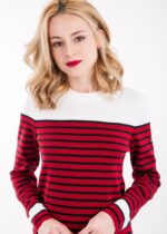 BEAUNE R STRIPED MERINO WOOL SAILOR SWEATER - Image 2