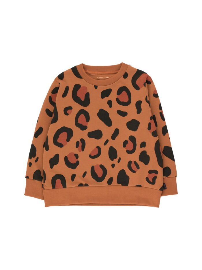 ANIMAL PRINT SWEATSHIRT BRWON DARK BROWN - Image 1