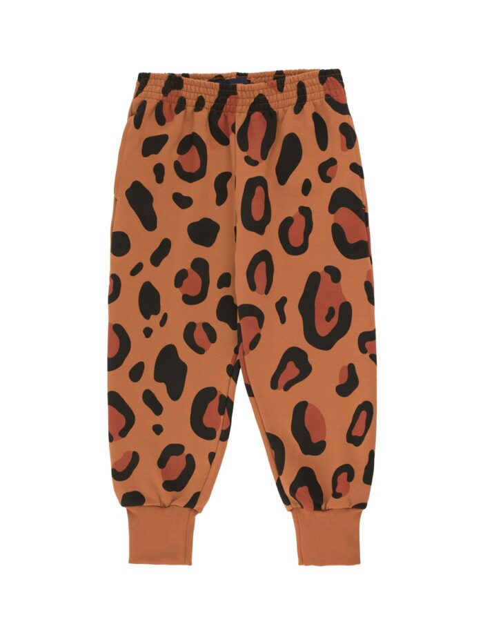 ANIMAL PRINT SWEATPANT BRWON DARK BROWN - Image 1