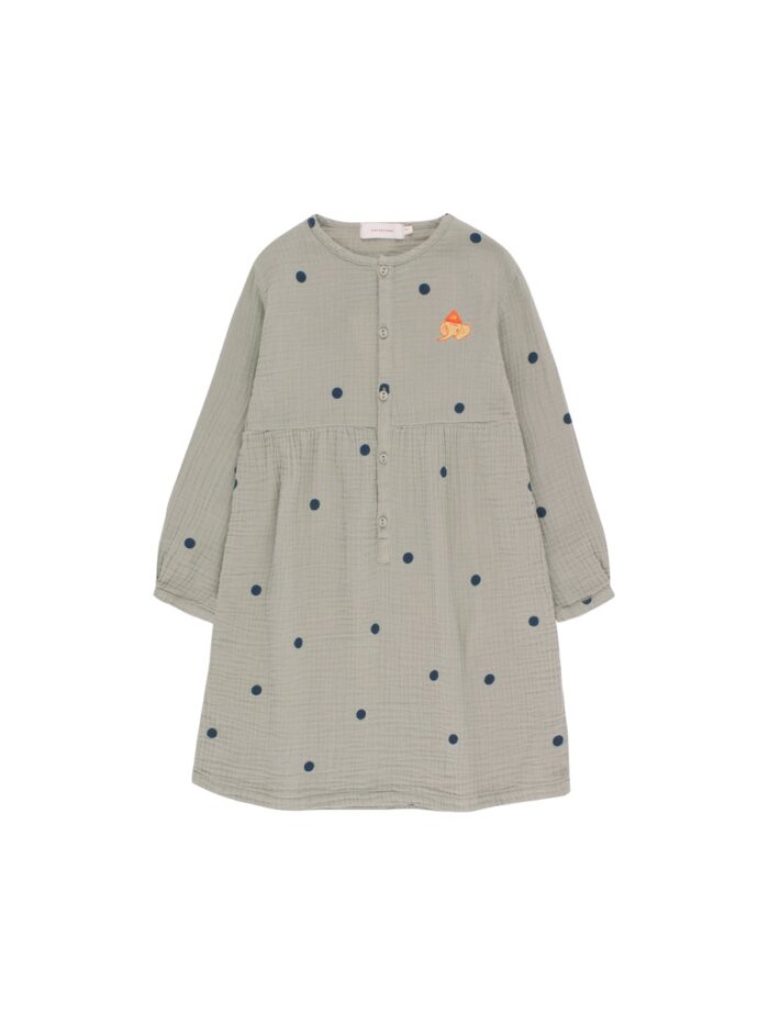 DOTS LUCKYPHANT DRESS GREY TRUE NAVY - Image 1