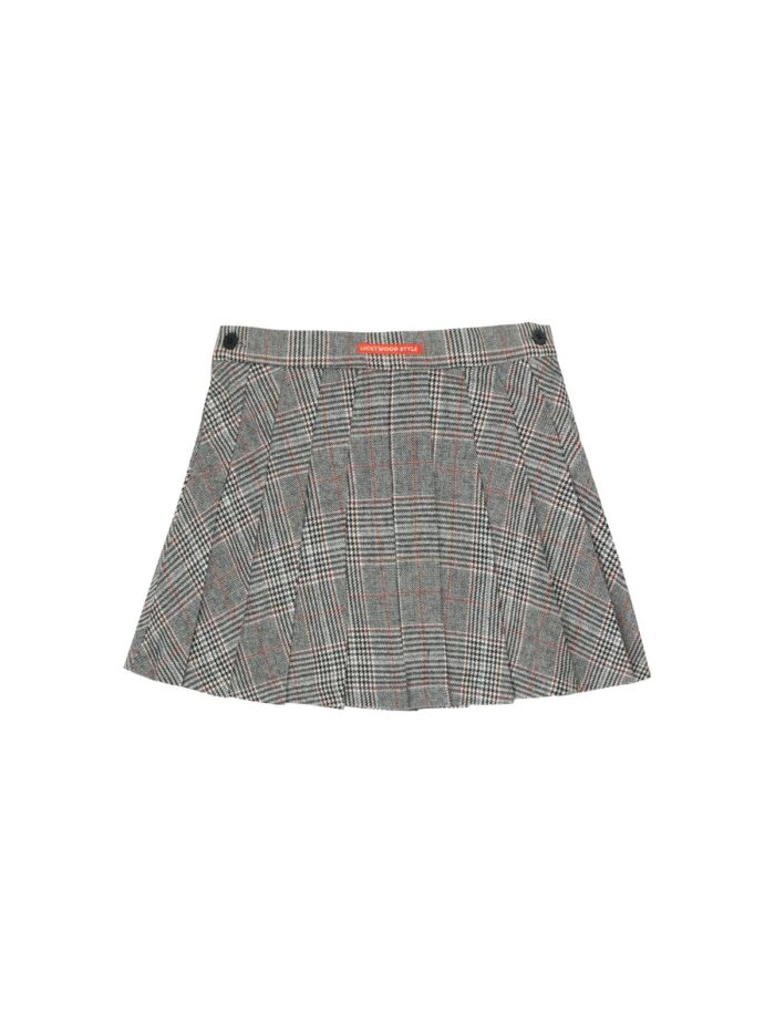TWEED PLEATED SKIRT MULTICOLOR - Image 1