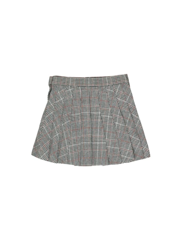 TWEED PLEATED SKIRT MULTICOLOR - Image 2