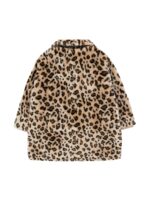 FAUX FUR COAT LIGHT CREAM BROWN - Image 2
