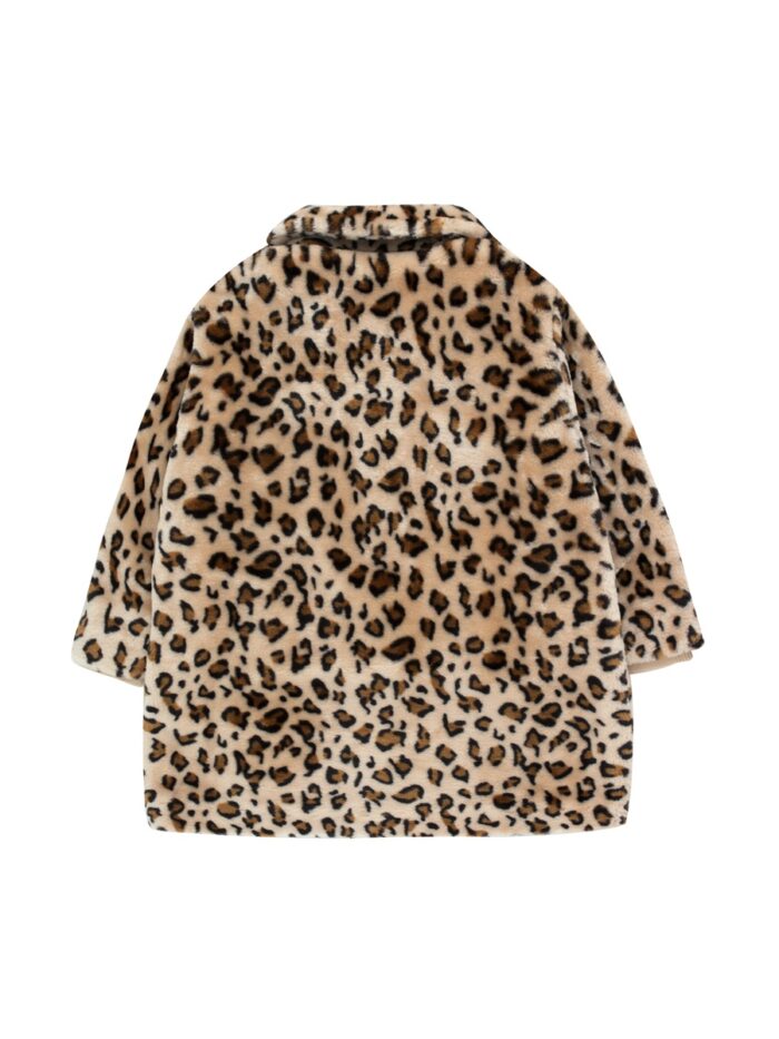 FAUX FUR COAT LIGHT CREAM BROWN - Image 2