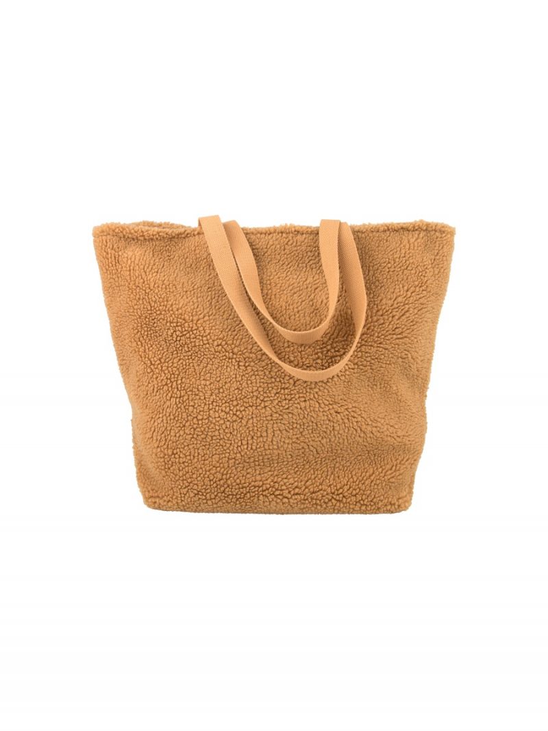 SHERPA TOTE BAG BROWN | Le Wardrobe