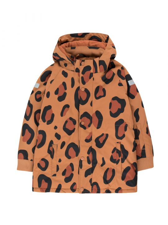 ANIMAL PRINT SNOW JACKET BROWN DARK BRWON