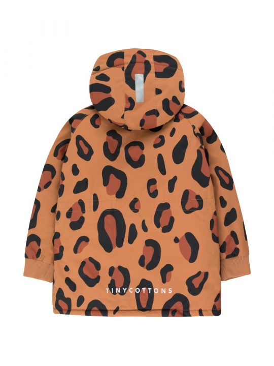 ANIMAL PRINT SNOW JACKET BROWN DARK BRWON