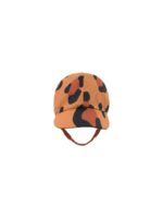ANIMAL PRINT SNOW HAT BROWN DARK BRWON