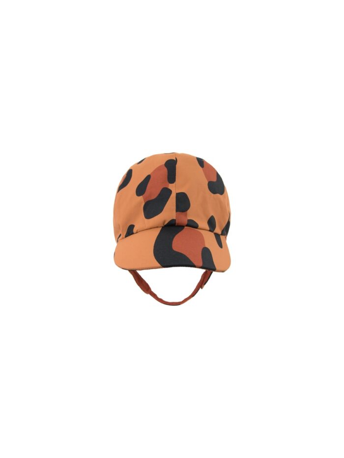 ANIMAL PRINT SNOW HAT BROWN DARK BRWON - Image 1
