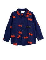 CHERRY WOVEN SHIRT BLUE