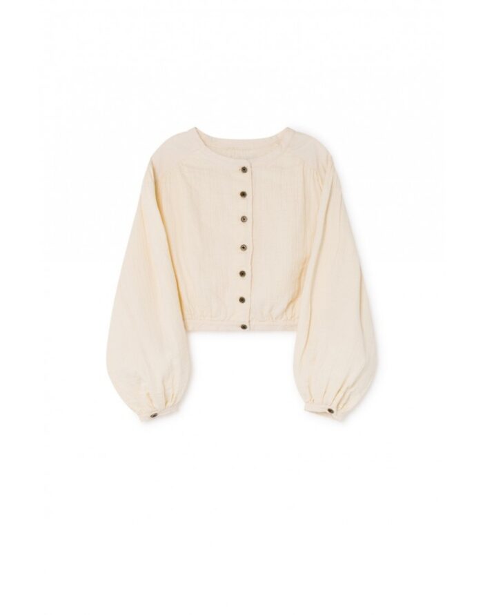 CRINKLED CROP BLOUSE - Image 2