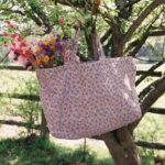 QUILTED FLOWER SHOPPING BAG BRUN APACHE - Image 3
