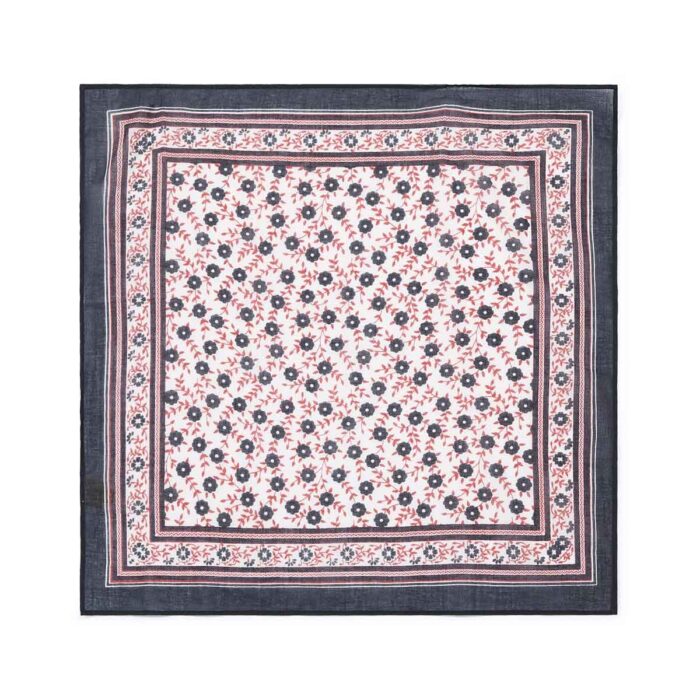 OVERDYED FLORAL SCARF BEIGE POUSSIERE - Image 2