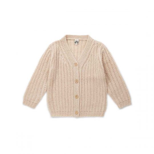 MOHAIR CARDIGAN LATTE