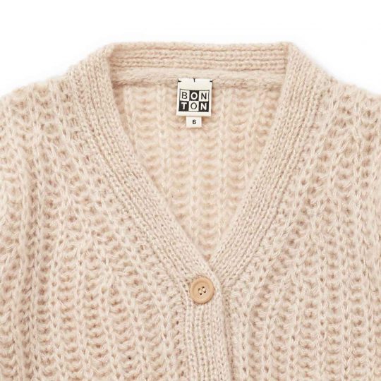 MOHAIR CARDIGAN LATTE