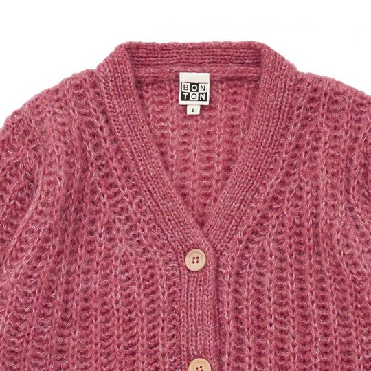 MOHAIR CARDIGAN ROSE CHEYENNE