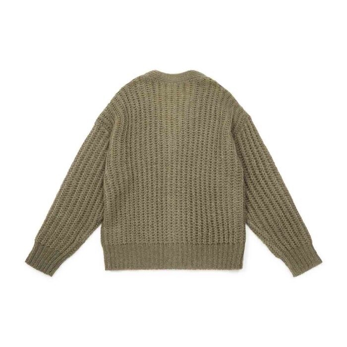 (WOMEN) MOHAIR CARDIGAN KAKI HIGHLAND - Image 2