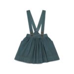 SKIRT WITH BRACES MACADAM