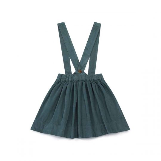 SKIRT WITH BRACES MACADAM