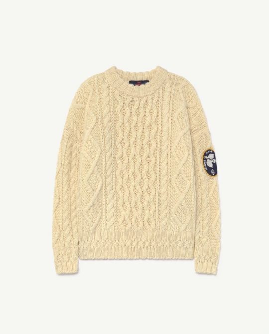 *PEACE COLLECTION* RAW WHITE BLOWFISH SWEATER