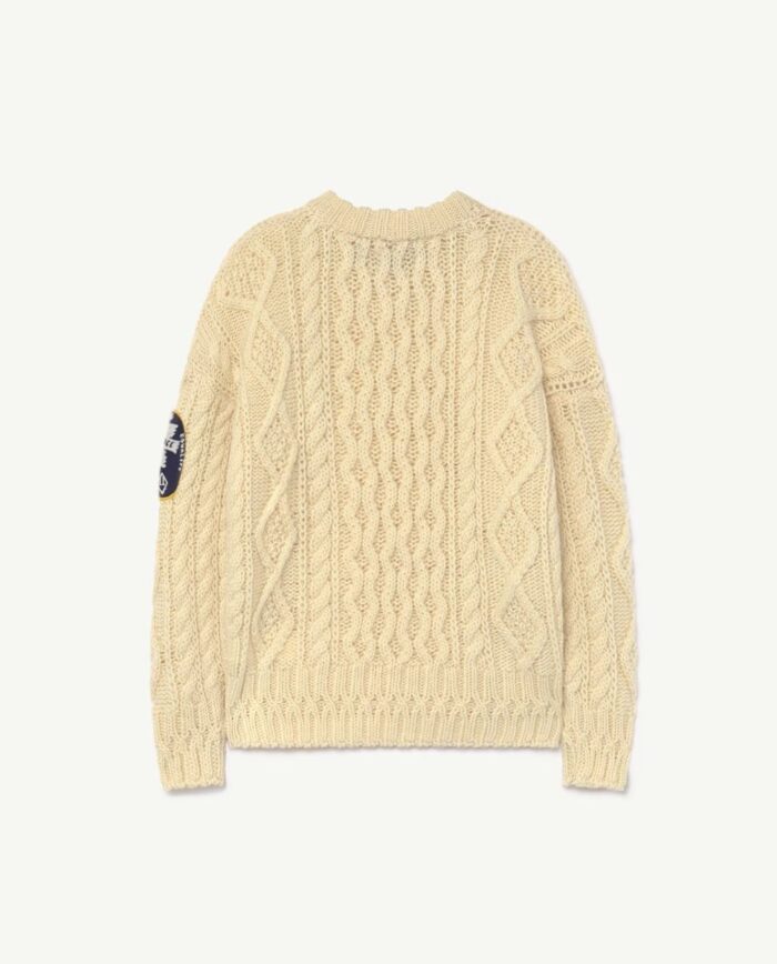 *PEACE COLLECTION* RAW WHITE BLOWFISH SWEATER - Image 2