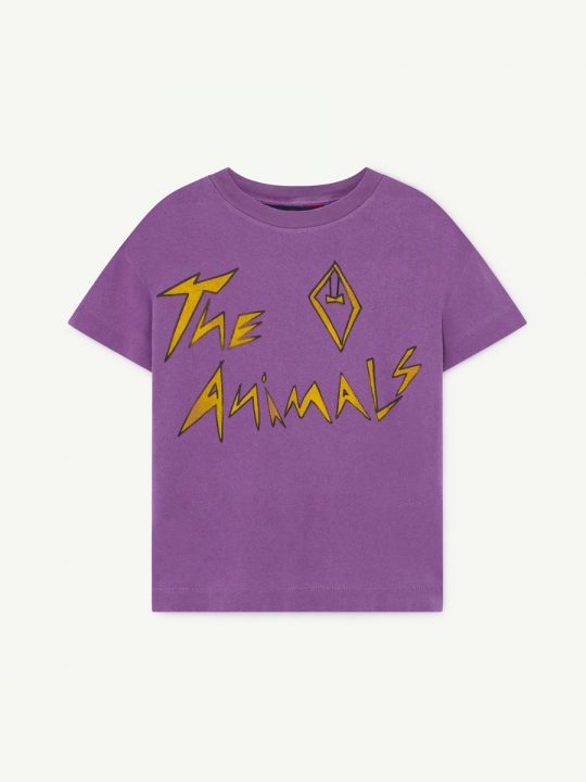 ROOSTER KIDS T-SHIRT VIOLET THE ANIMALS