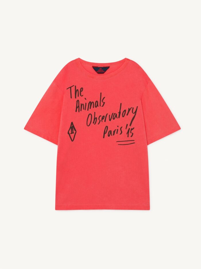 ROOSTER OVERSIZE KIDS T-SHIRT RED THE ANIMALS - Image 1