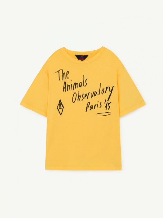 ROOSTER OVERSIZE KIDS T-SHIRT YELLOW THE ANIMALS