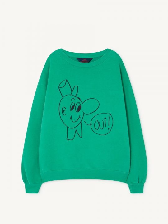 BEAR KIDS SWEATSHIRT GREEN OUI