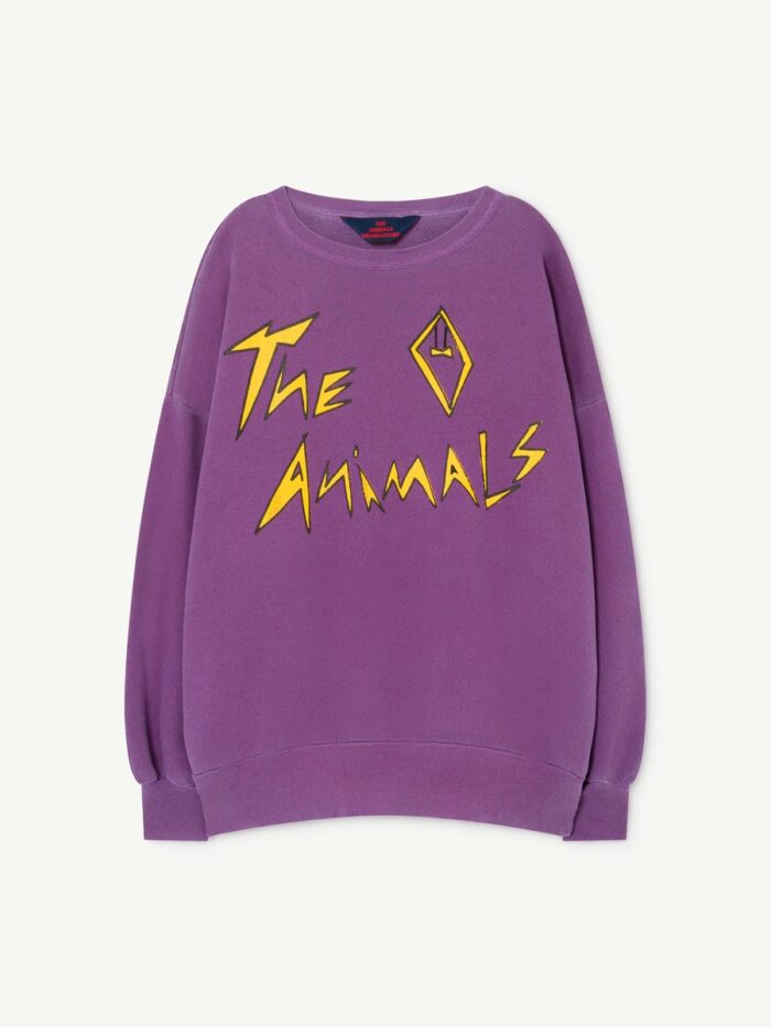 BIG BEAR KIDS SWEATSHIRT VIOLET THE ANIMALS - Image 1