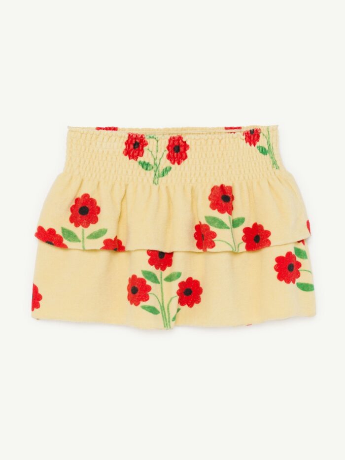 WOMBAT KIDS SKIRT YELLOW FLOWERS - Image 1
