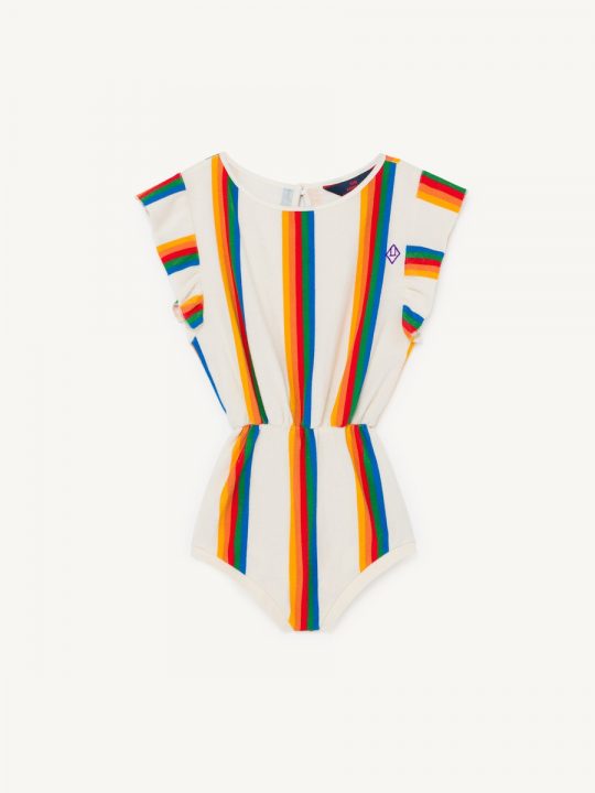KOALA KIDS JUMPSUIT WHITE RAINBOW