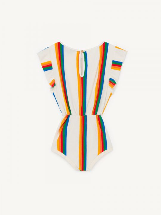 KOALA KIDS JUMPSUIT WHITE RAINBOW