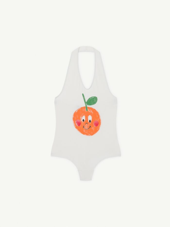 FISH KIDS SWIMSUIT WHITE FRUIT - Image 1