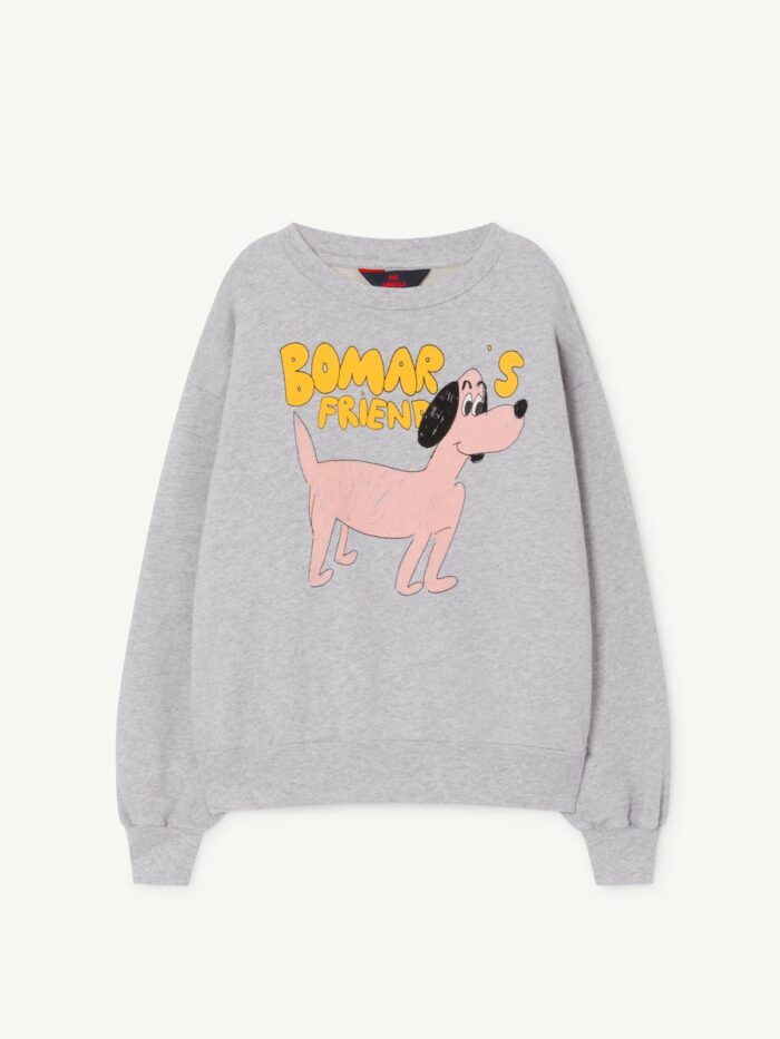 BEAR KIDS SWEATSHIRT GREY DOG - Image 1