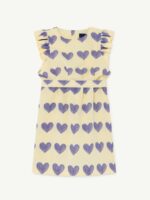 WEASEL KIDS DRESS YELLOW HEARTS