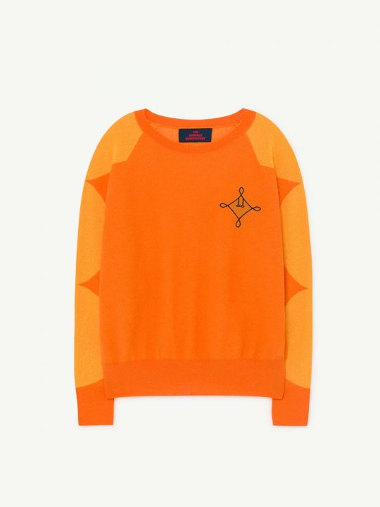 DOTS BULL KIDS SWEATER ORANGE LOGO