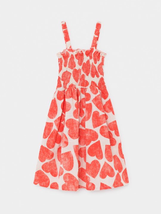 ALL OVER HEARTS SMOKED DRESS