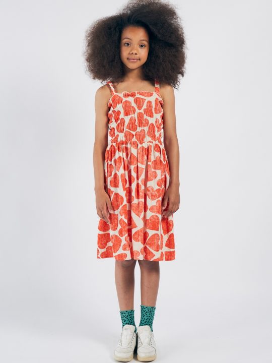 ALL OVER HEARTS SMOKED DRESS