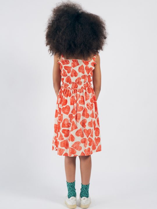 ALL OVER HEARTS SMOKED DRESS